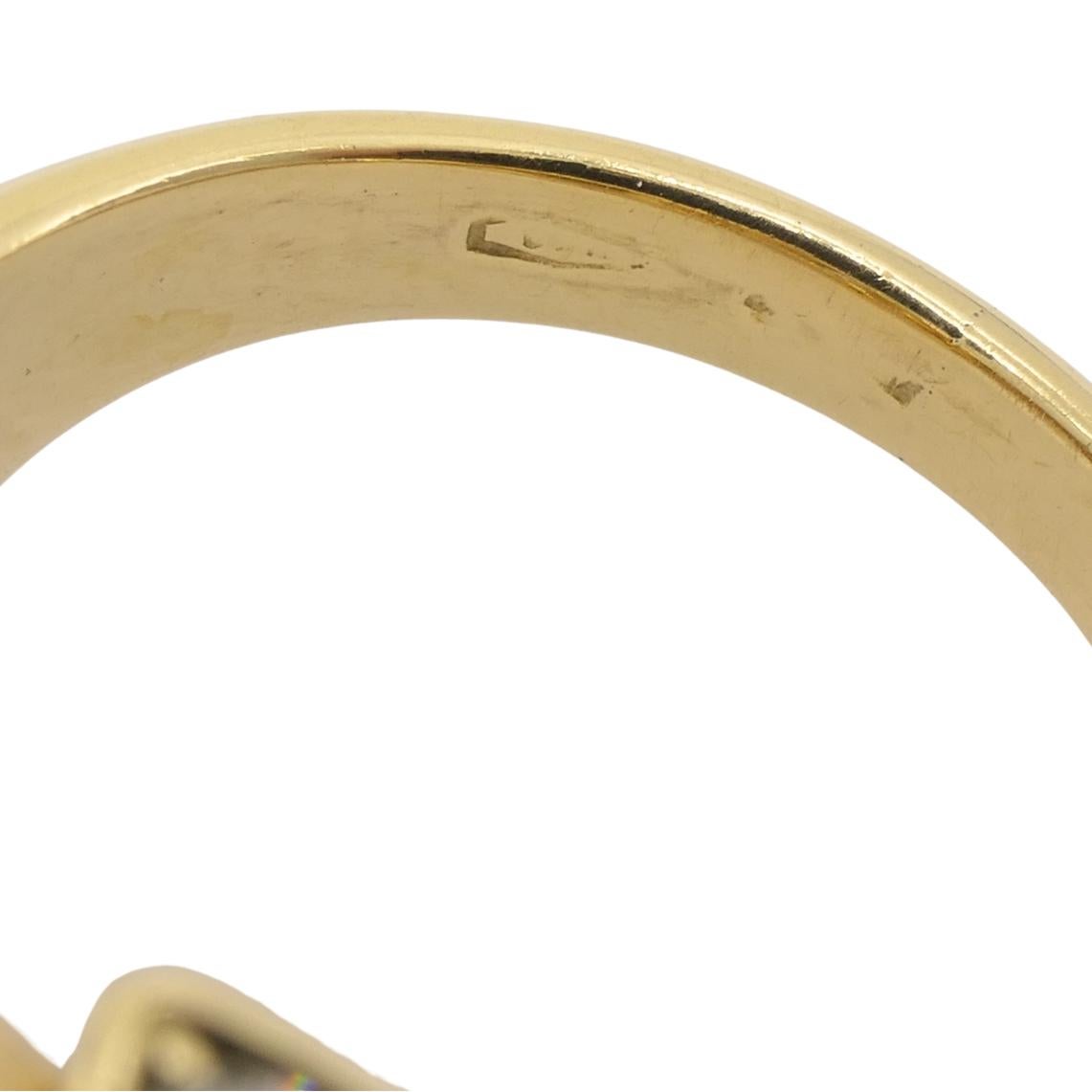 Bvlgari Vintage Bulgari Gold Ring 18k Gold Diamond Ring For Sale 4