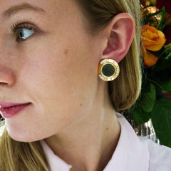 Bulgari Vintage Bulgari „Monete“ Ohrringe aus Gold mit antiker Münze, Diamant und Gold