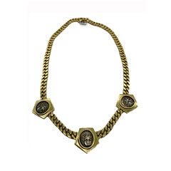 Vintage Bulgari Monete Ancient Greek Coin Chain Necklace