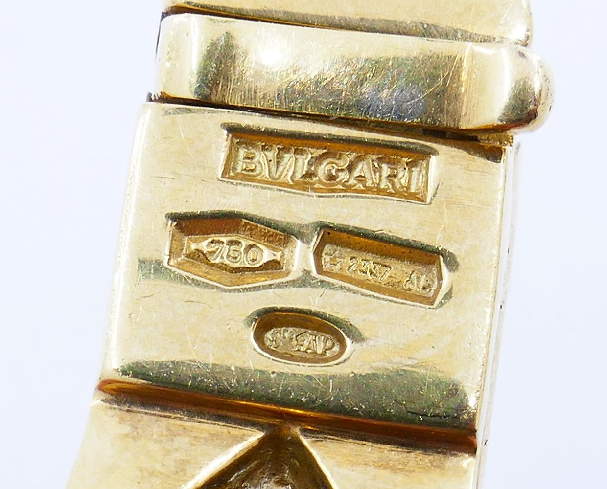 Mixed Cut Vintage Bulgari Necklace Bracelet Set 18k Gold Ruby Diamond Bvlgari Estate Jewel