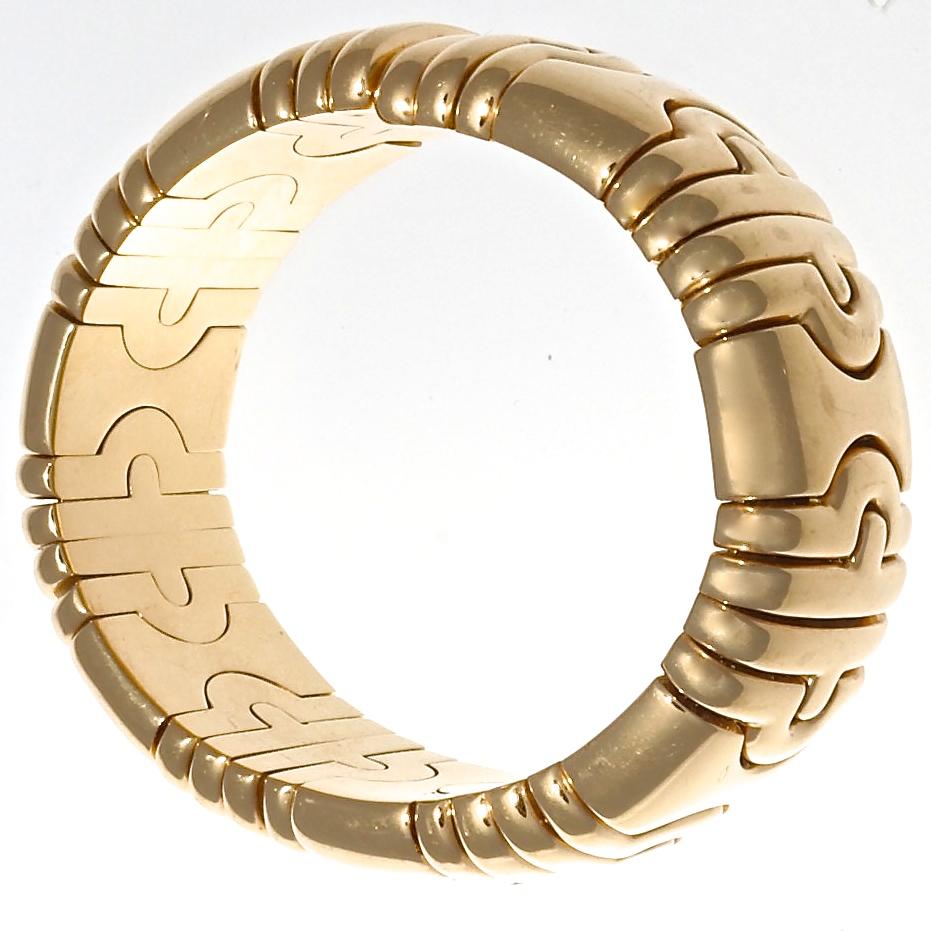 Contemporary Vintage Bulgari Parentesi 18 Karat Gold Bracelet
