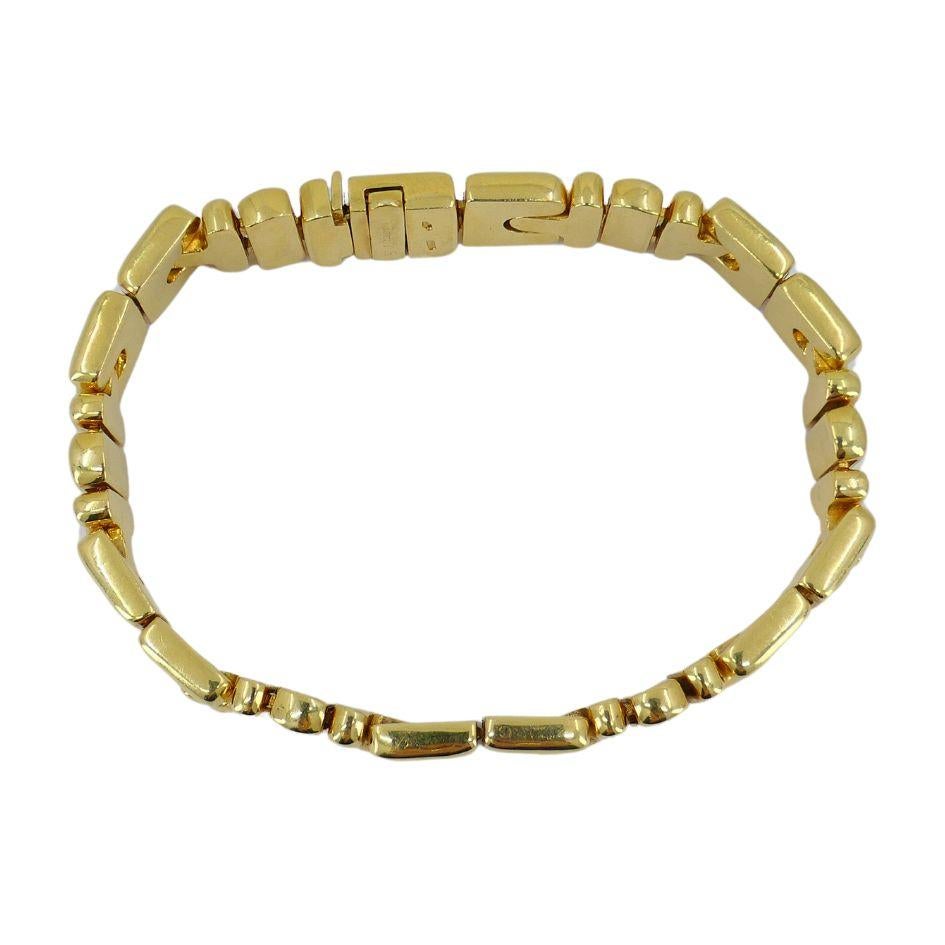 Vintage Bvlgari Parentesi 18k Gold Bracelet For Sale 1