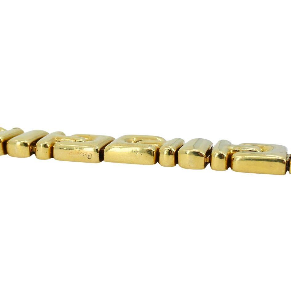 Vintage Bvlgari Parentesi 18k Gold Bracelet For Sale 2