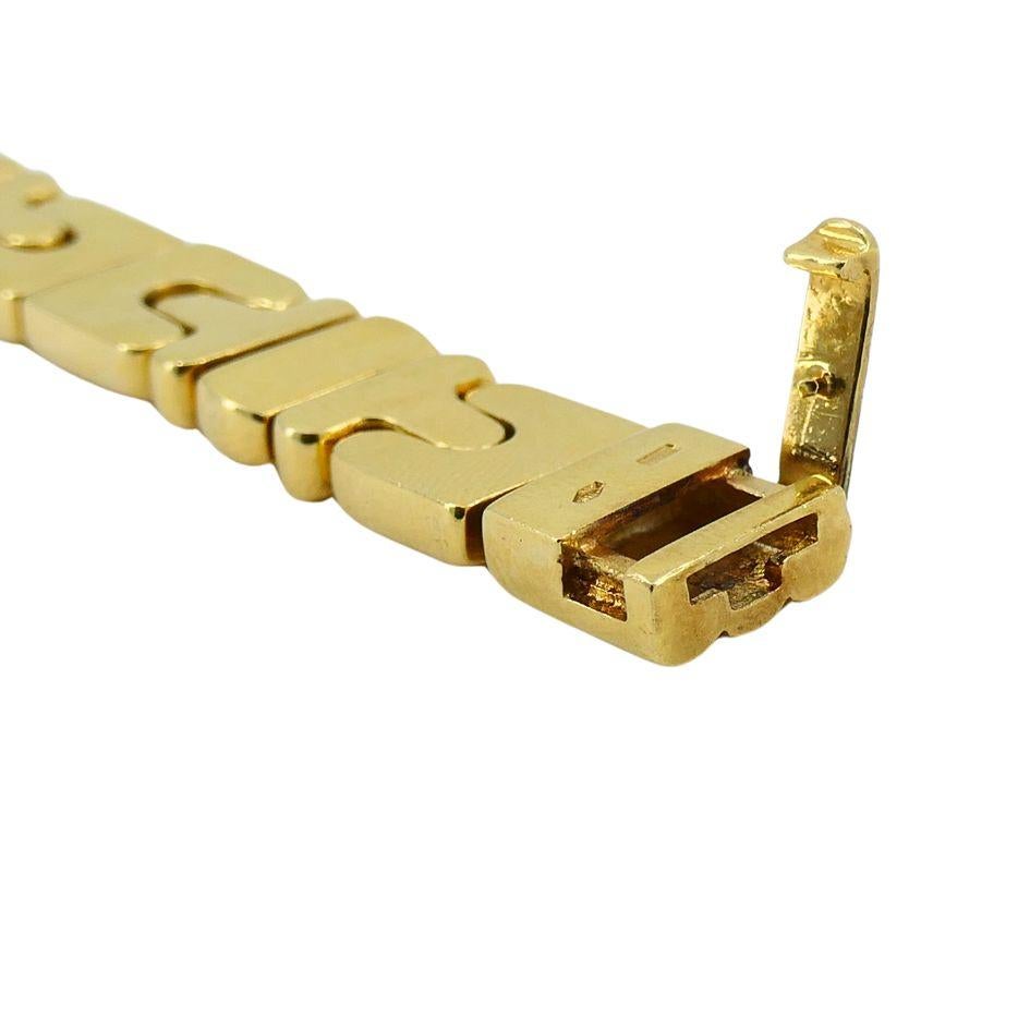 Vintage Bvlgari Parentesi 18k Gold Bracelet For Sale 3