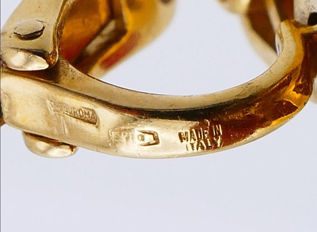 Bulgari Rubin-Diamant-Ohrringe aus 18k Gelbgold 1