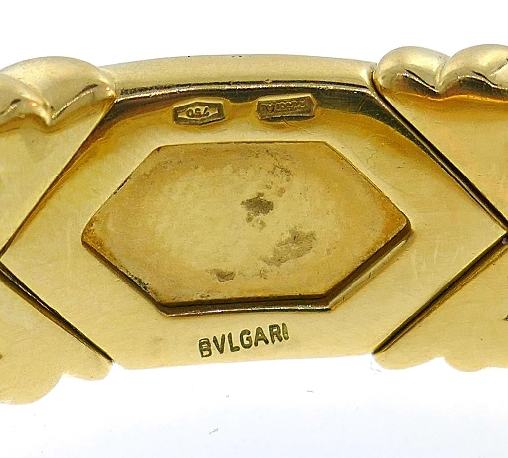 Vintage Bulgari Ruby Diamond Gold Bracelet Bangle Bvlgari 1