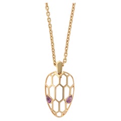 Vintage Bulgari Serpenti Seduttori Small Necklace in Rose Gold