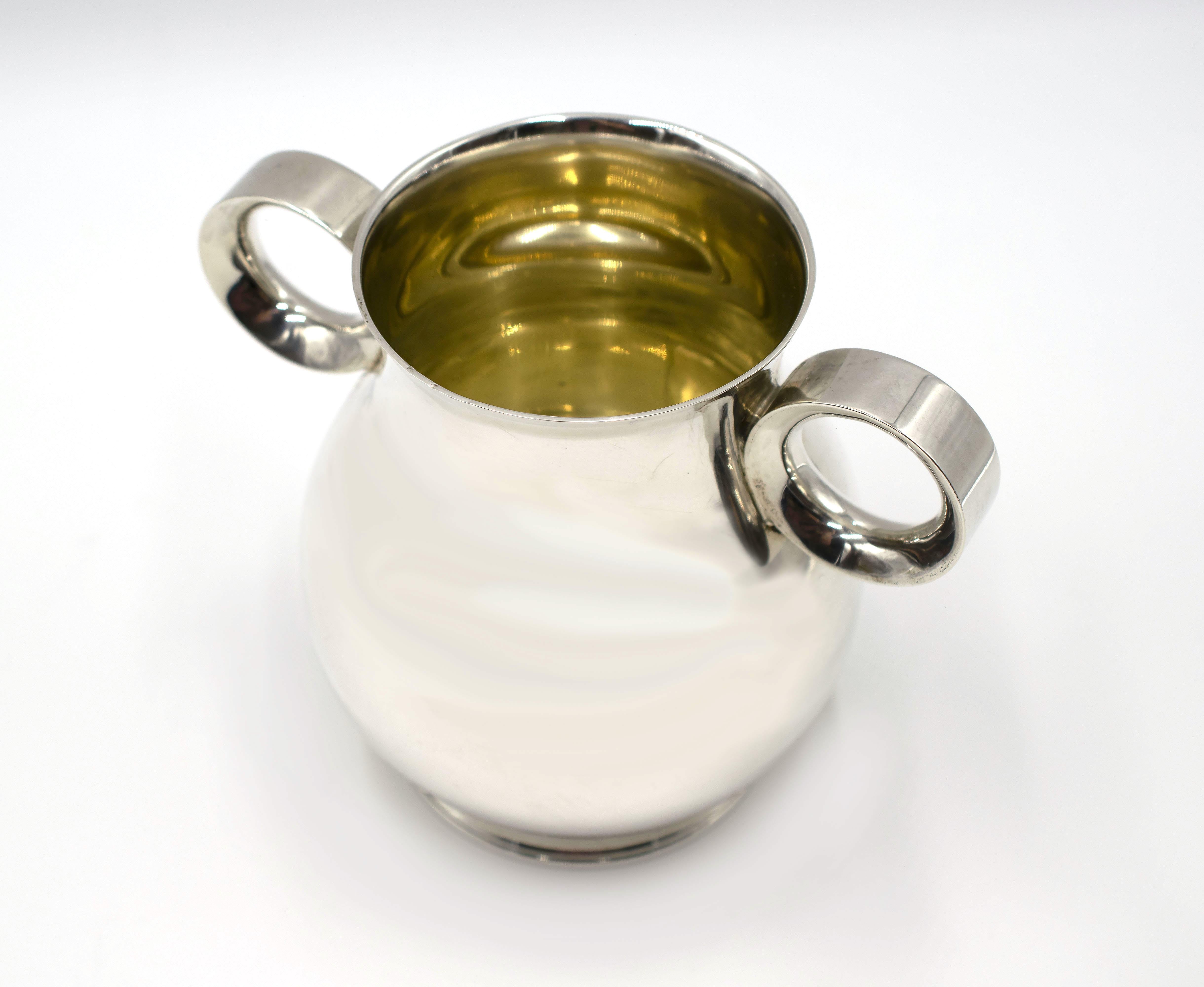 Bulgari-Silbervase, Italien, 1976 (Italienisch) im Angebot