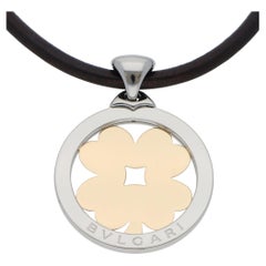 Vintage Bulgari Tondo Clover Pendant Necklace