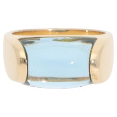 Bulgari Vintage Tronchetto Topas-Ring aus Gelbgold in Gelbgold