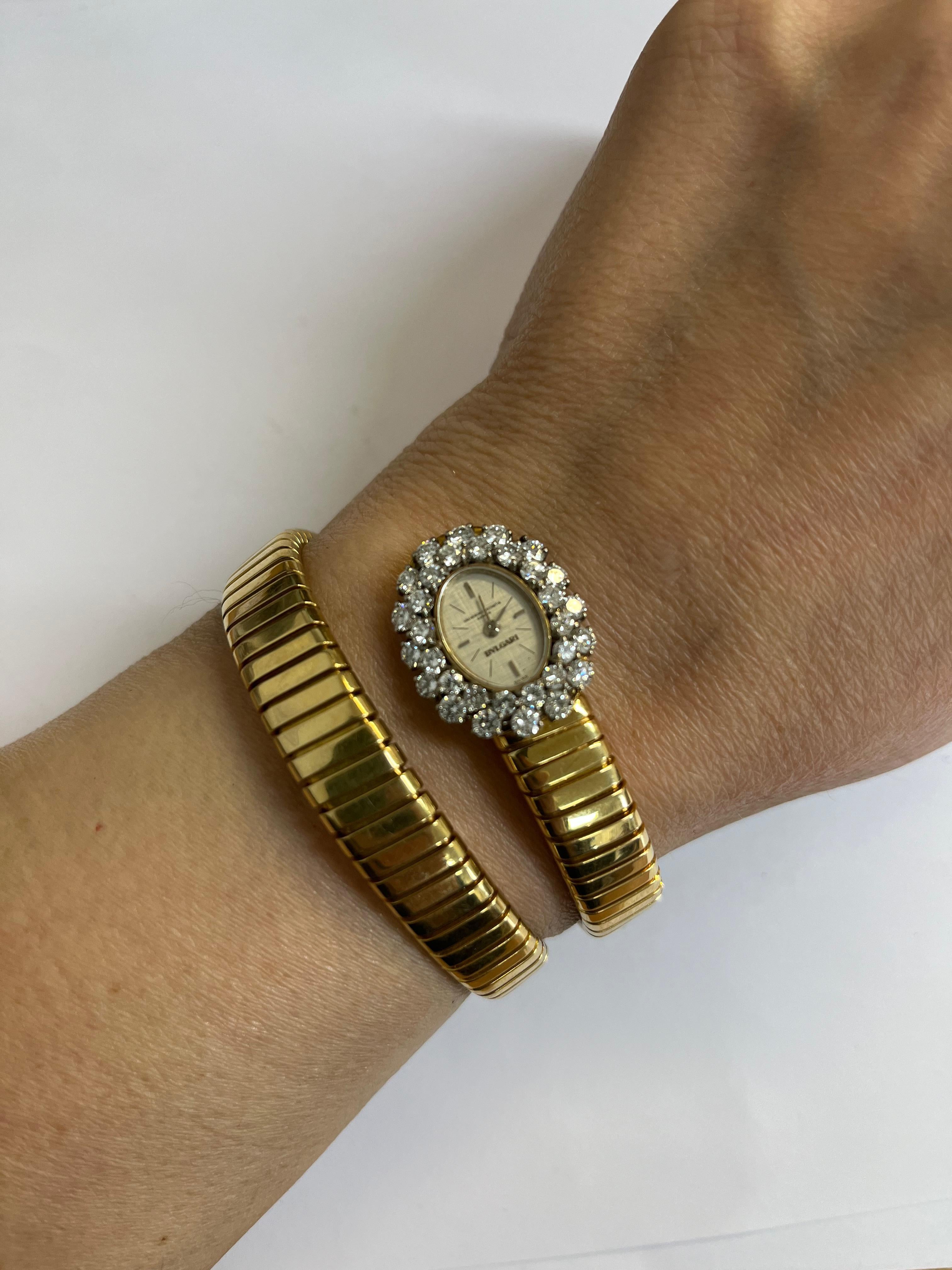 Vintage Bulgari Vacheron Constantin Watch 1970s In Good Condition For Sale In PARIS, FR