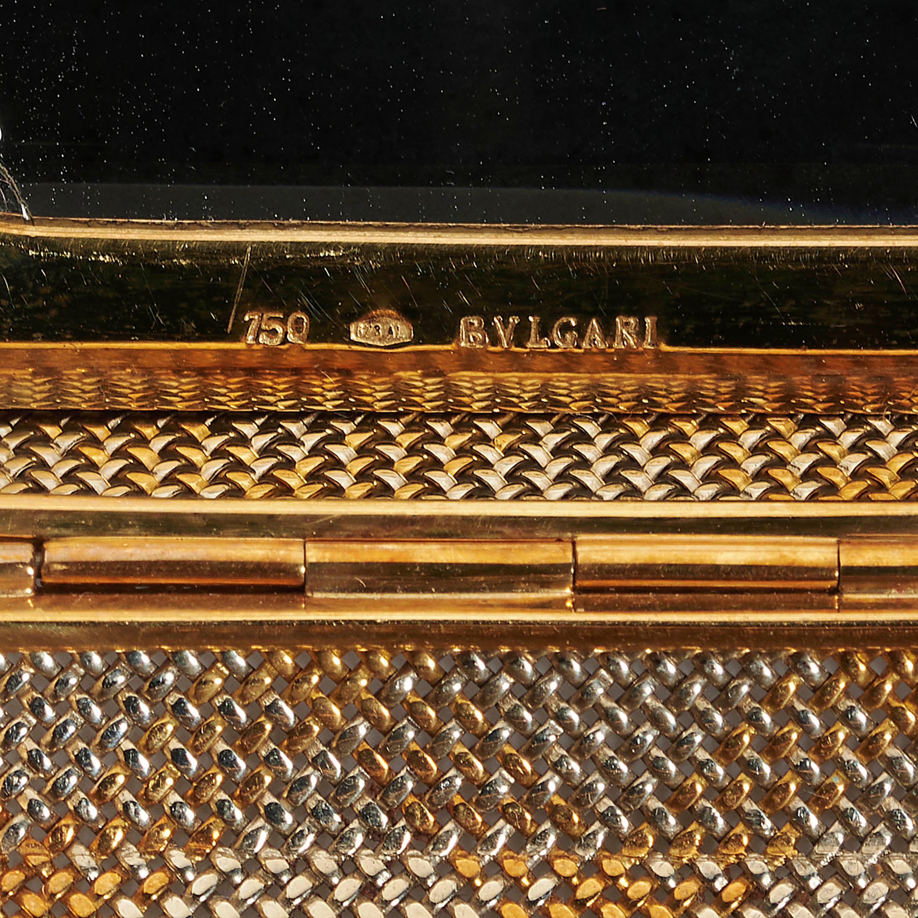 bvlgari gold clutch