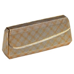 Vintage Bulgari White and Yellow Gold Clutch Bag, circa 1960