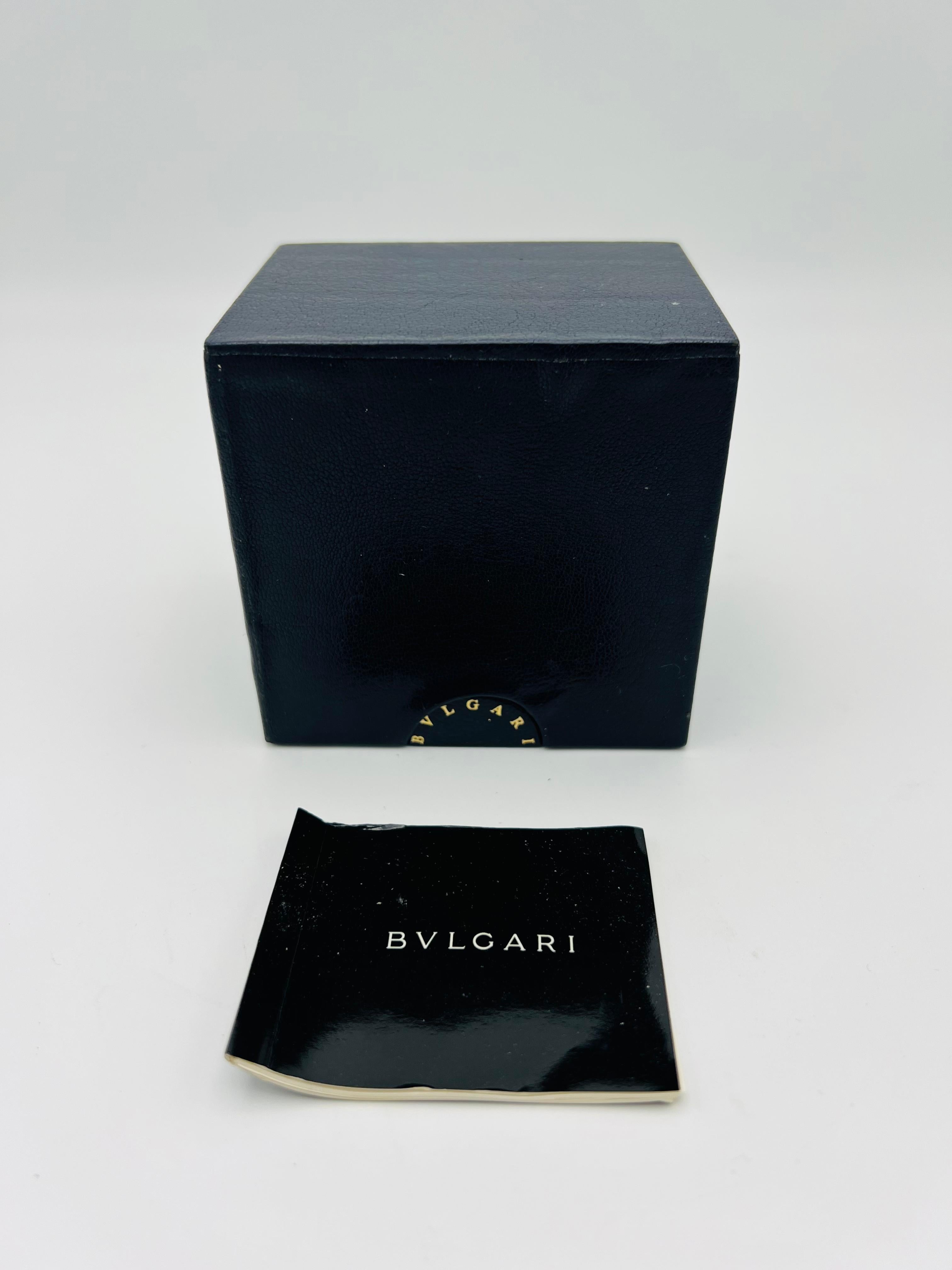 Vintage Bulgari Yellow Gold Black Dial Serpenti Tubogas Wrap Around Wrist Watch 5