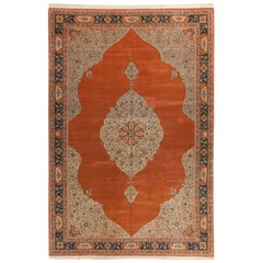 Vintage Bulgarian Tabriz Design Carpet