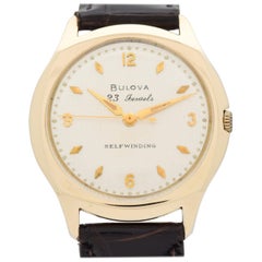 Vintage Bulova 10 Karat Yellow Gold Filled Watch, 1959