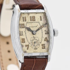 Vintage Bulova 14 Karat White Gold-Plated Watch, 1929