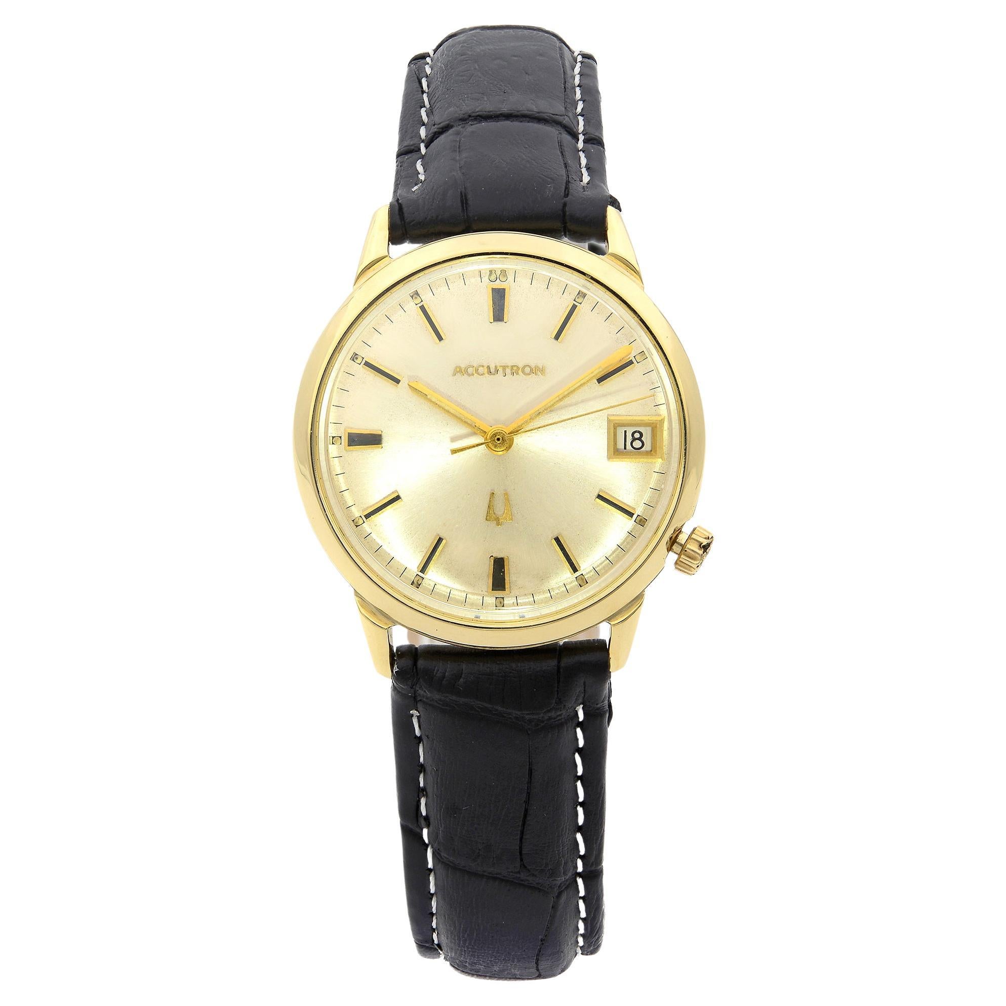 14k Yellow Gold Vintage Pulsar Quartz Watch w/ Day and Date Rare! For ...