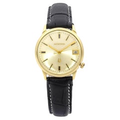 Montre Vintage Bulova Accutron 14K Yellow Gold Quartz Mens Watch