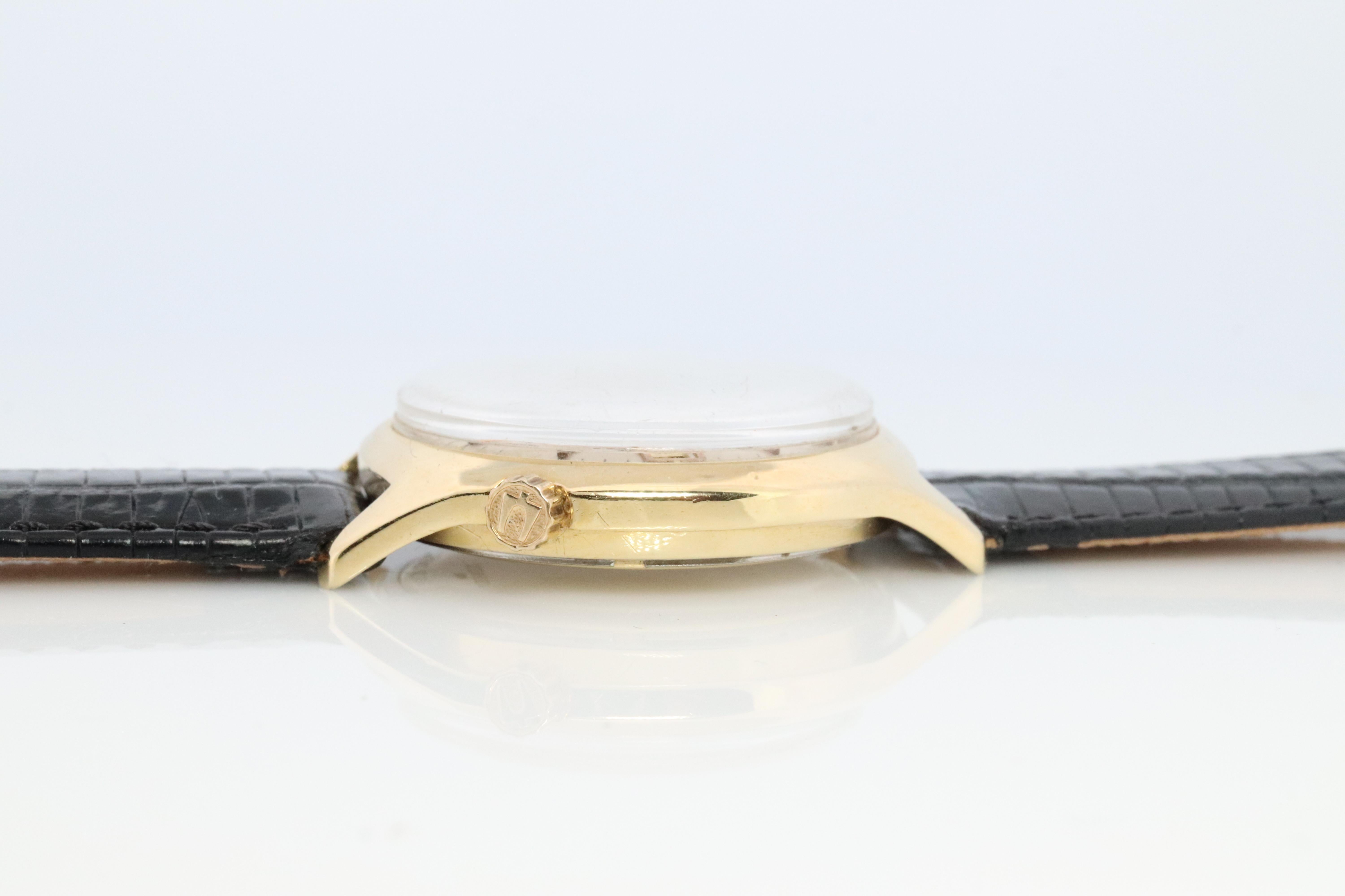 Vintage BULOVA Accutron M6 Vintage Uhr. 14k Gelbgold Bulova Accutron Electric. im Angebot 3