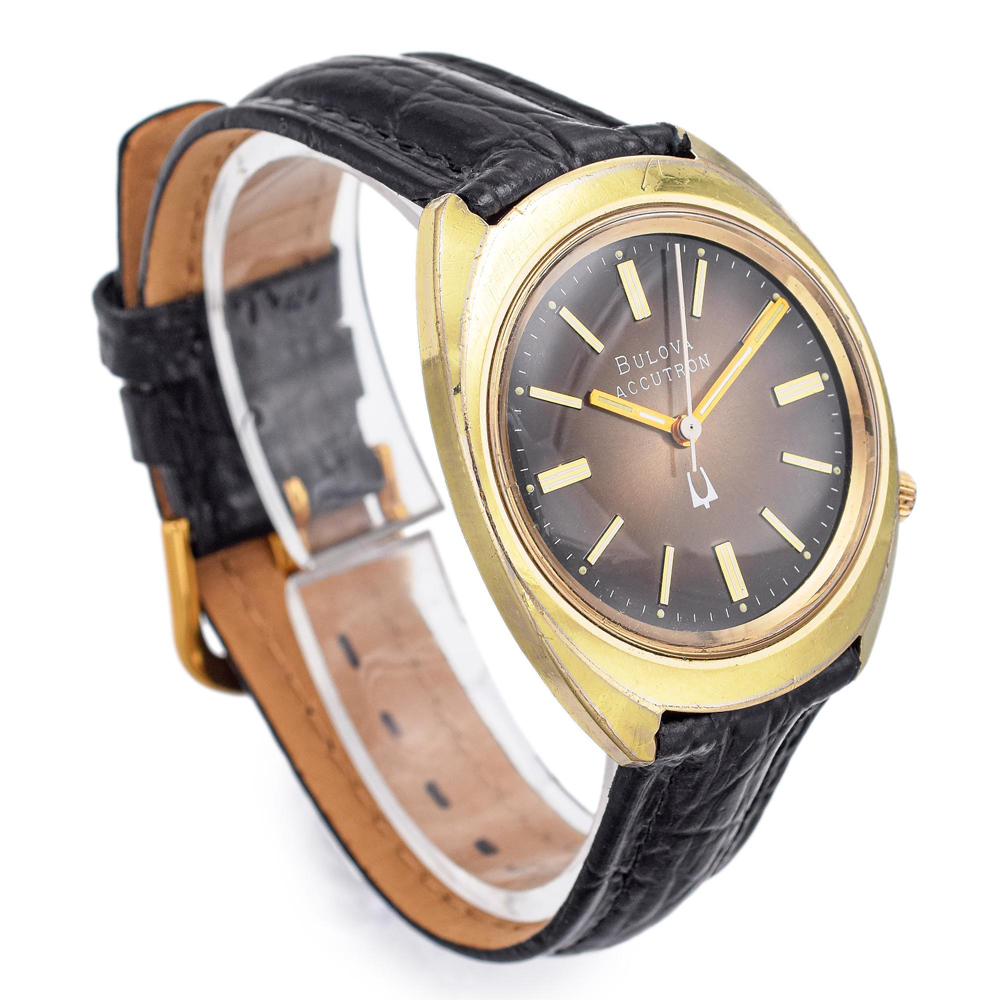 Reloj de caballero Vintage Bulova Accutron Tuning Fork Retro en venta