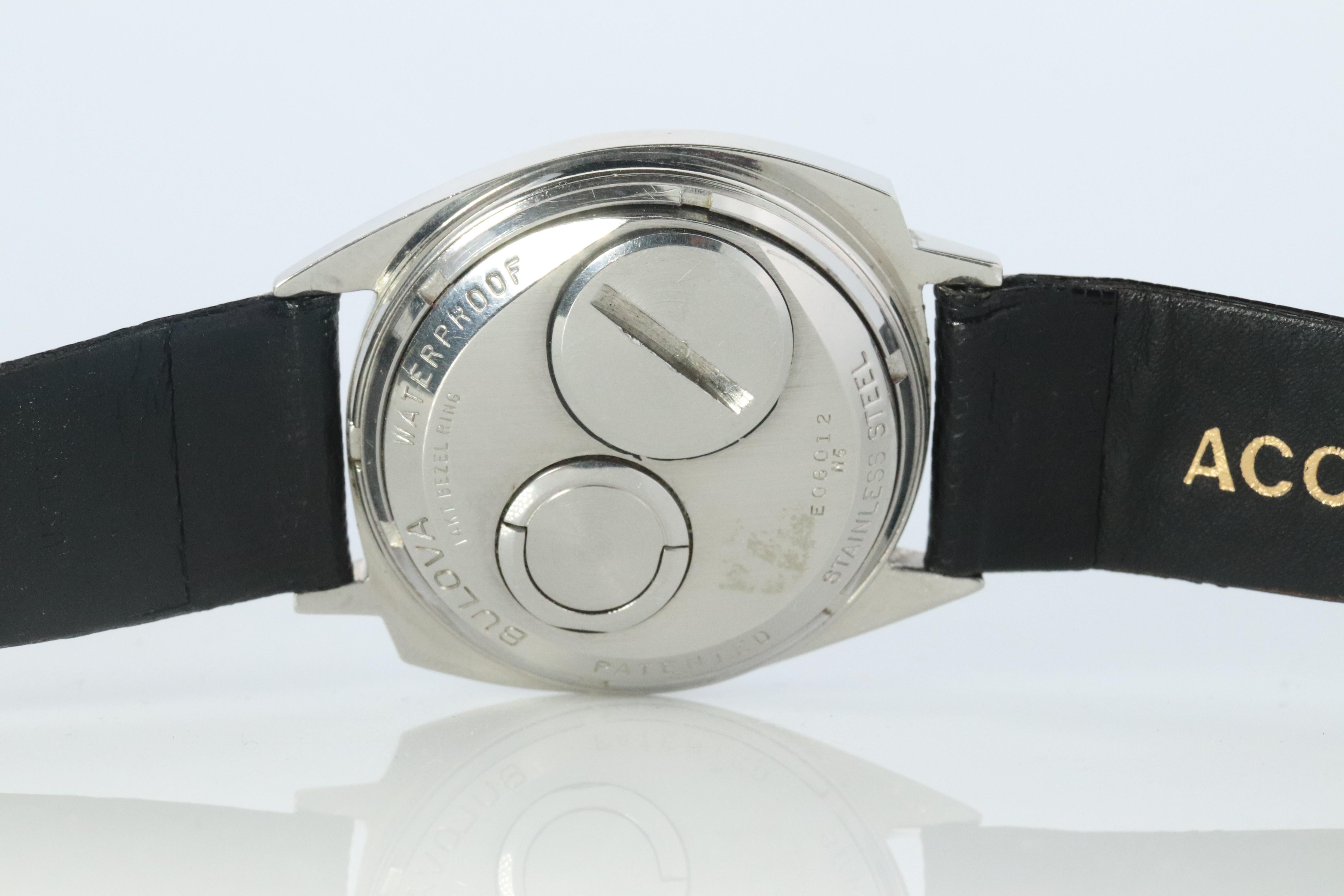 Vintage BULOVA Accutron-Uhr. Spaceview Bulova 14k Lünette Electric Transparent, Spaceview 3