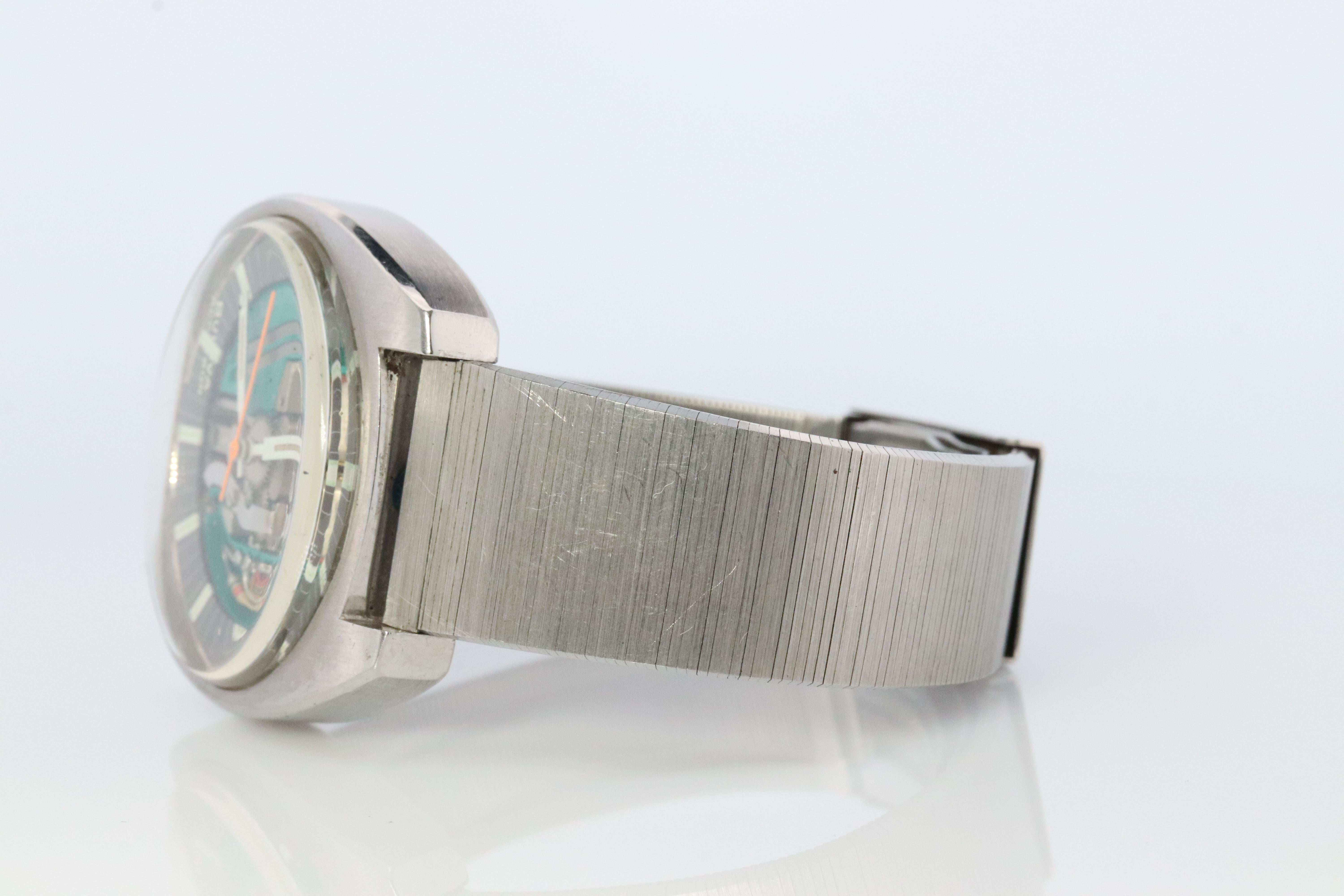 Vintage BULOVA Accutron-Uhr. Spaceview Bulova Accutron Electric Transparent Electric Transparent. Herren