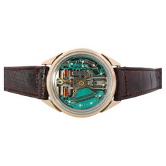 Vintage BULOVA Accutron watch. Spaceview Bulova Accutron Electric Transparent.