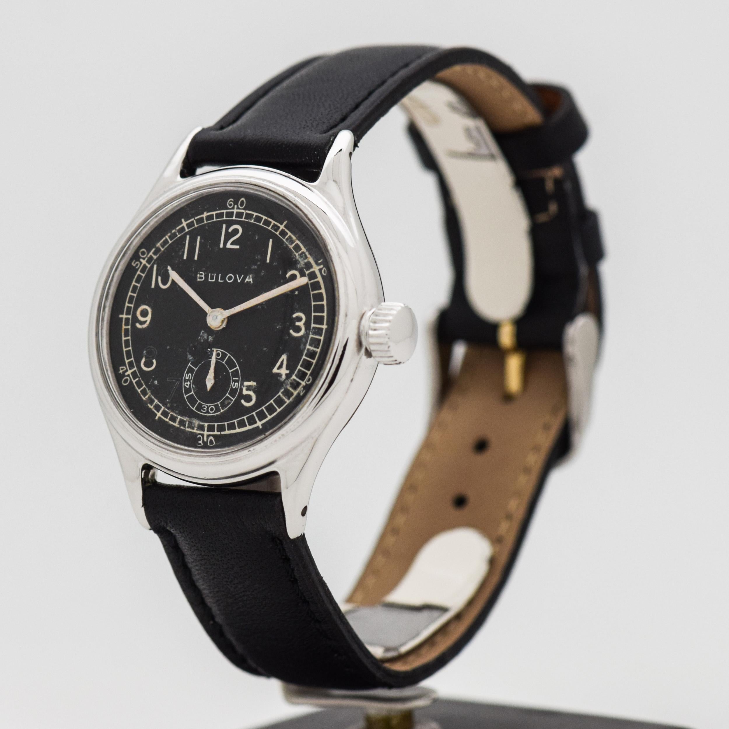 bulova military watch vintage