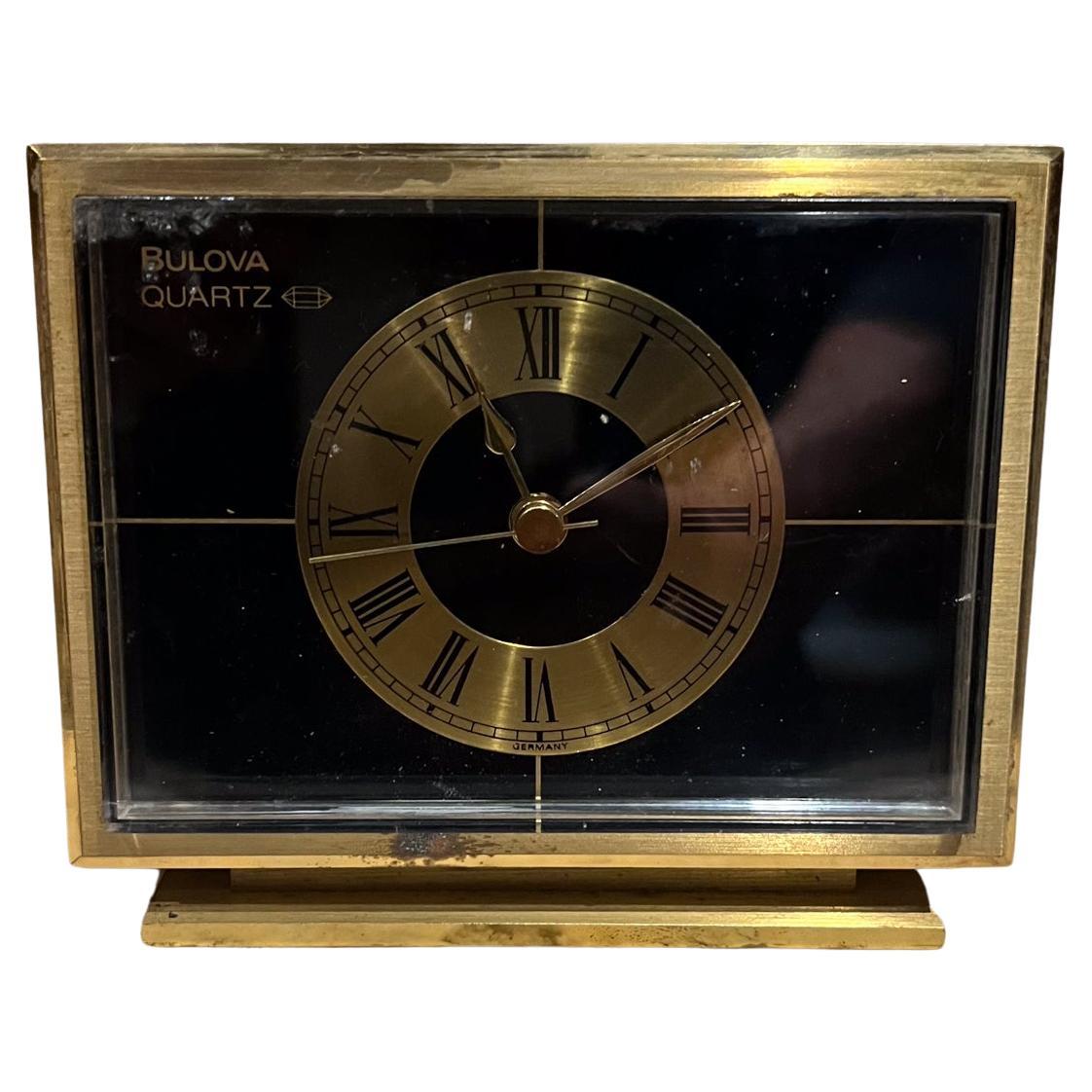 Orologio da tavolo al quarzo vintage Bulova Germania
