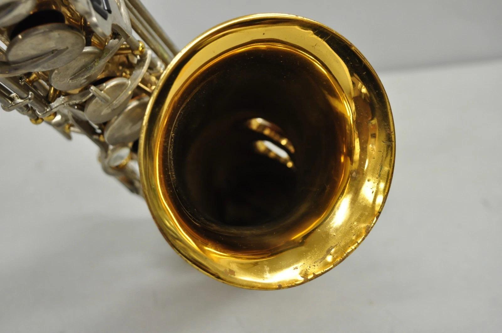 Vintage Bundy Selmer Messing Altsaxophon in Hartschalenkoffer w / Extras im Angebot 2