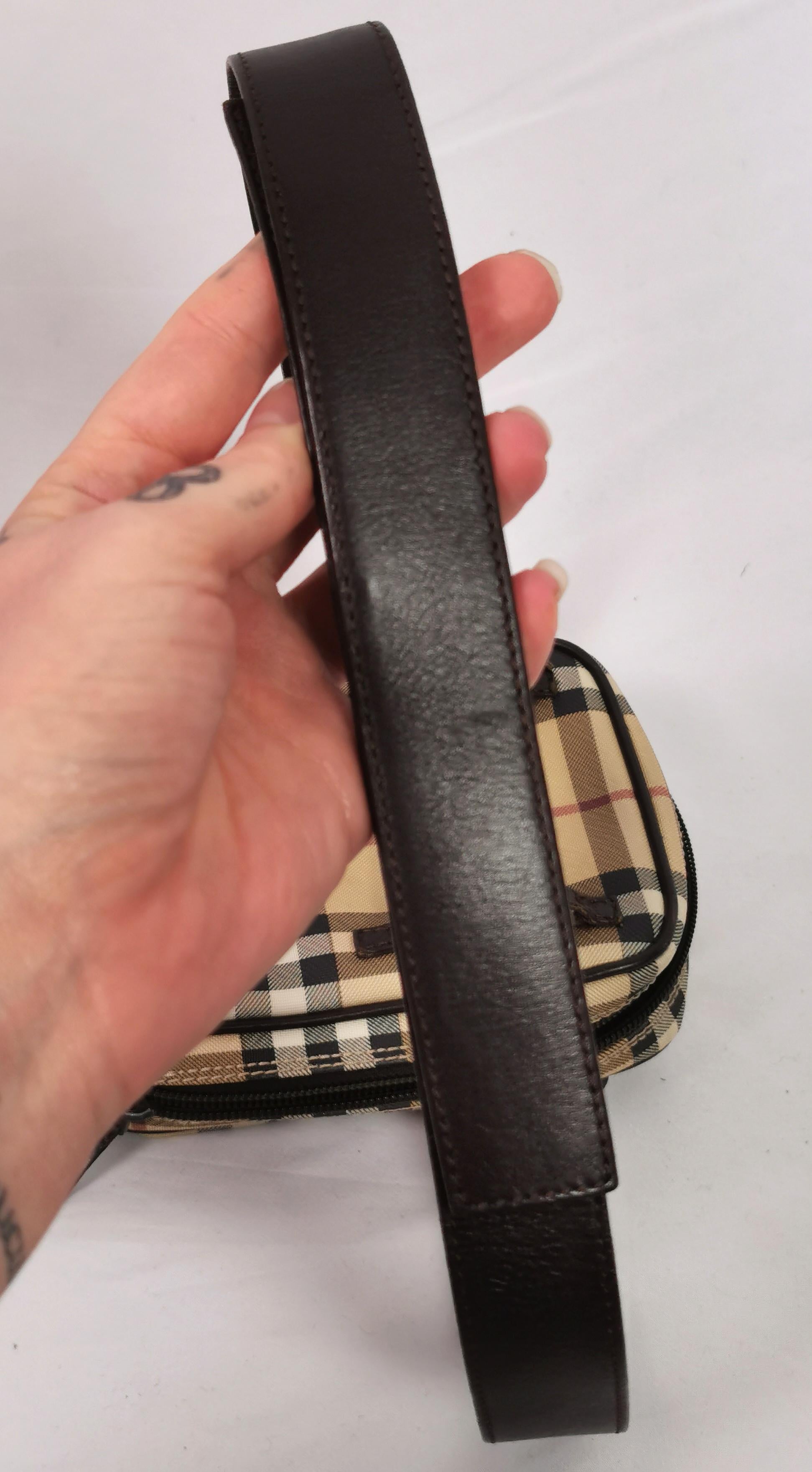 Vintage Burberry belt bag, Nova check  11