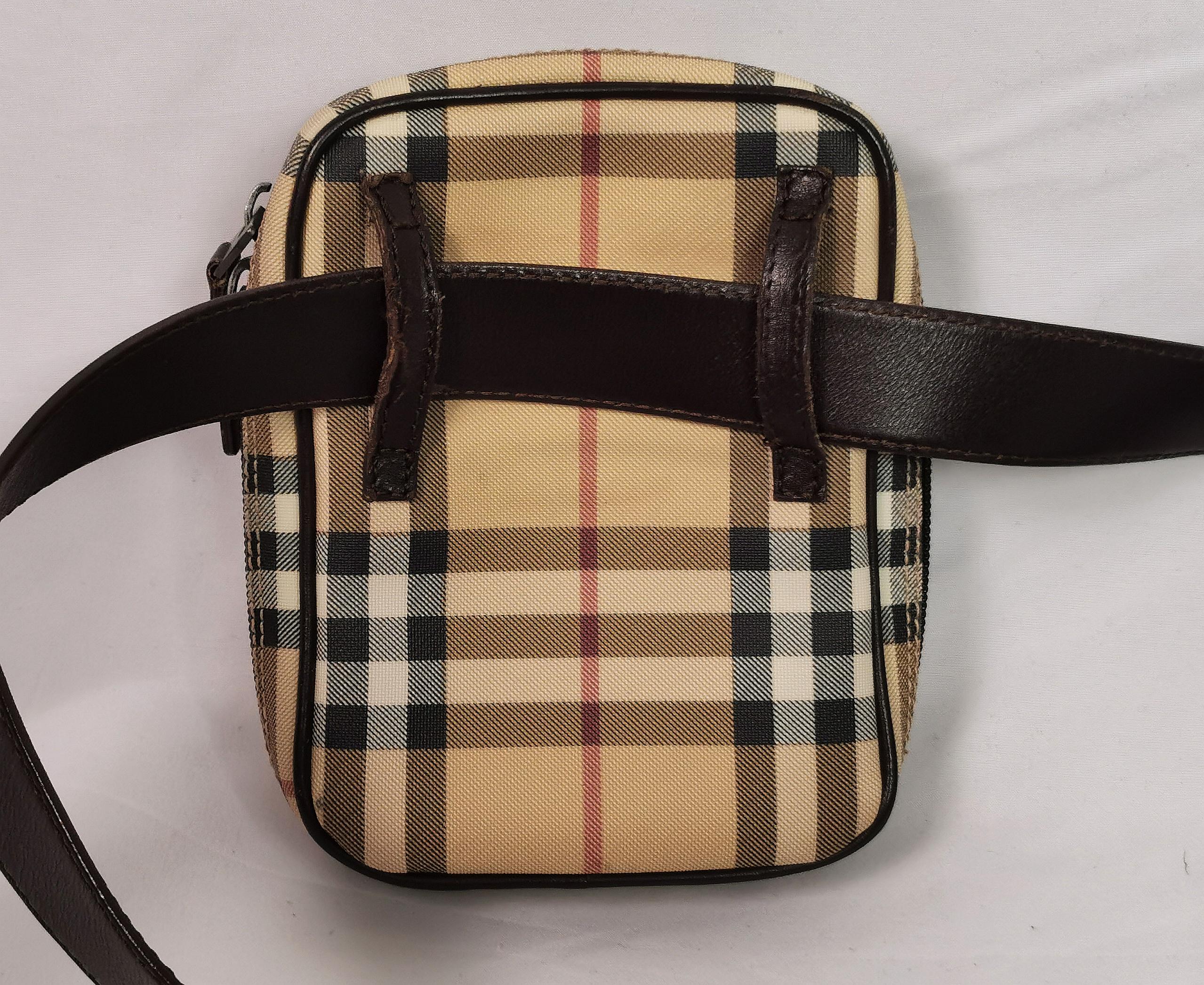 Vintage Burberry belt bag, Nova check  3