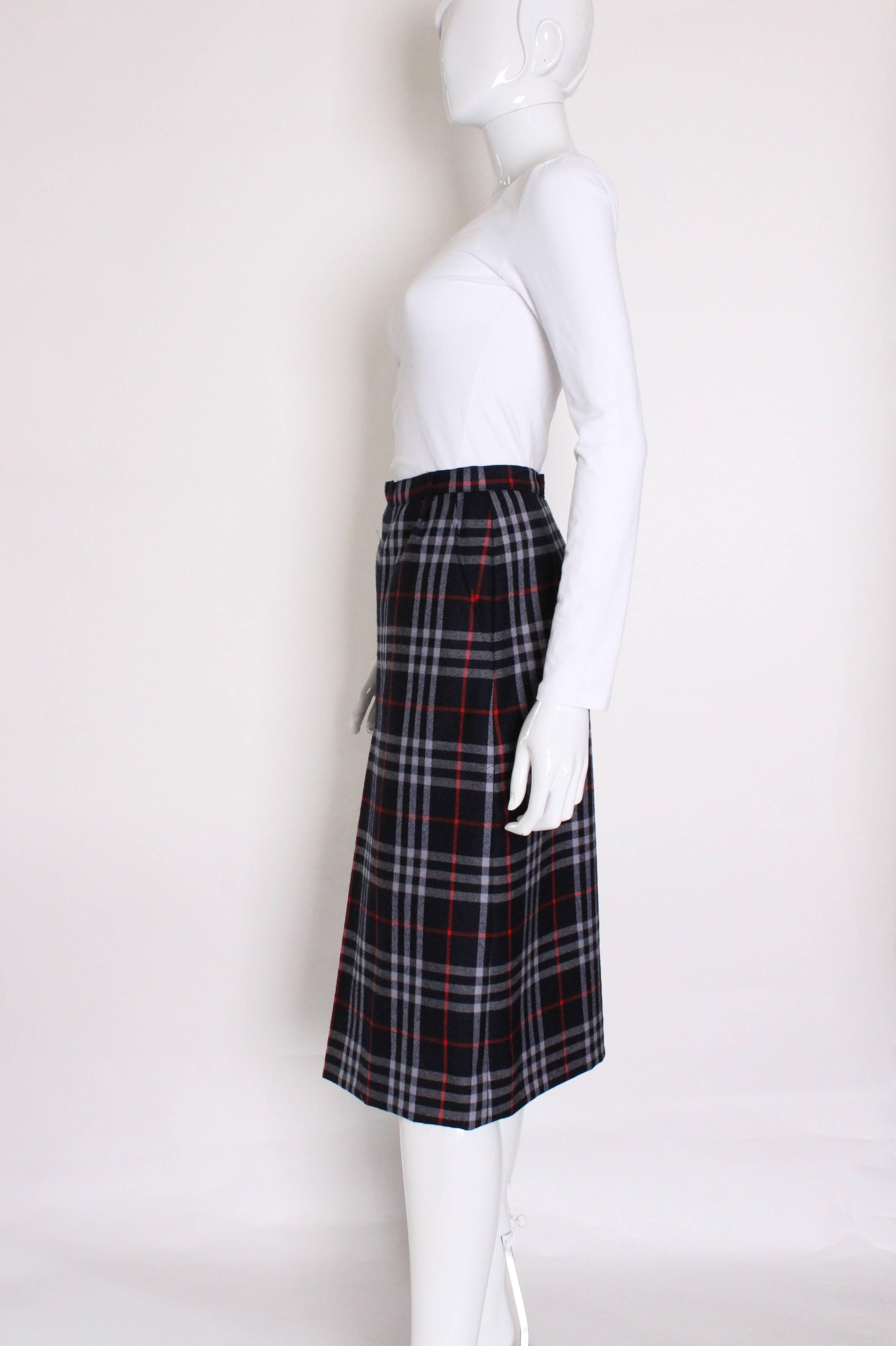 vintage burberry skirt