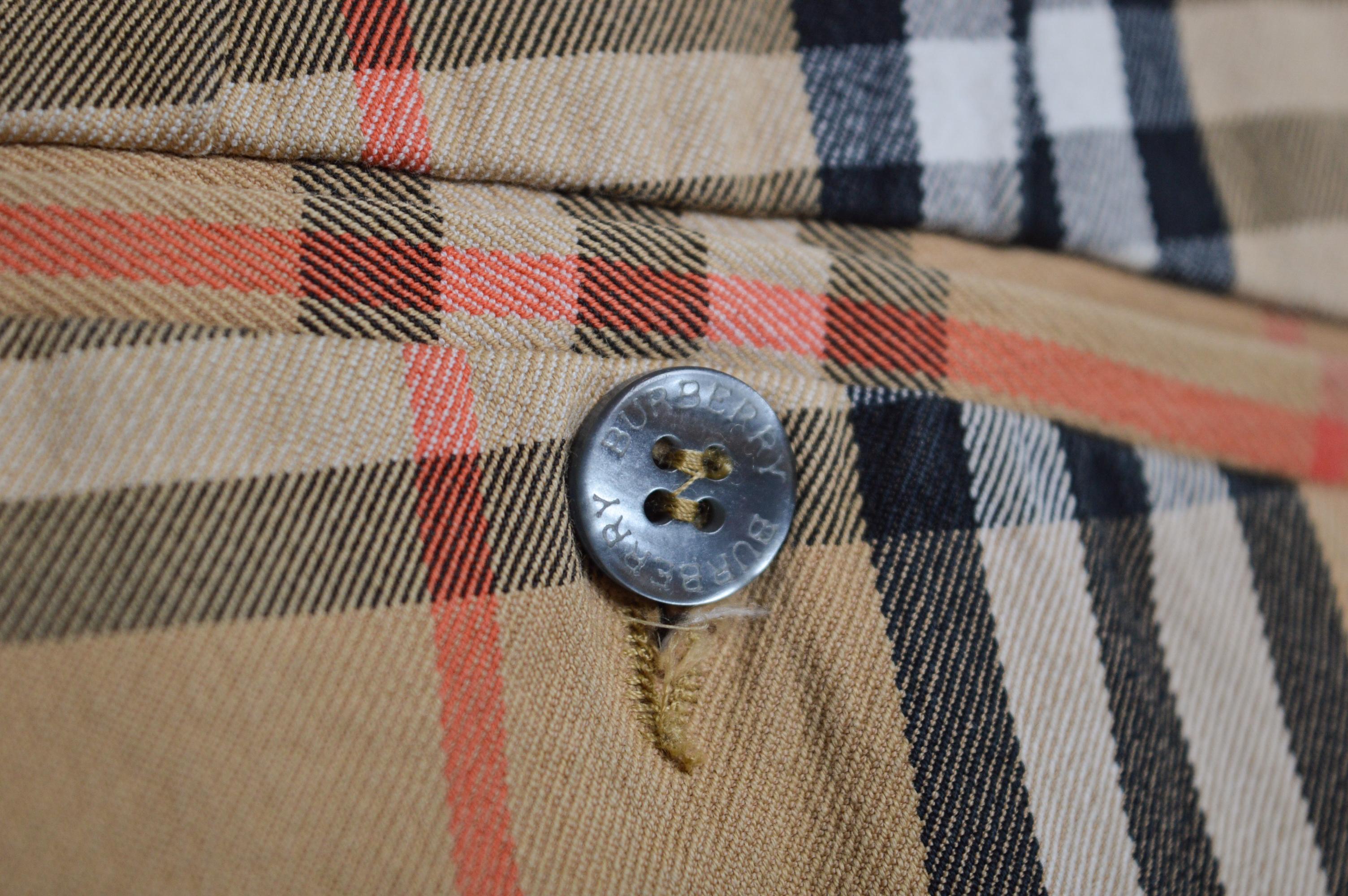 Vintage Burberry Classic Nova Pantalon écossais à carreaux - Pantalon à carreaux en vente 6