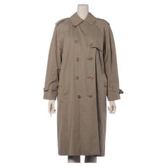 Burberry Vintage Trenchcoat aus Baumwolle in Khaki
