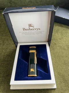 Gemelos Burberry vintage, juego de 4 piezas en estuche original, "Circa 1990s"