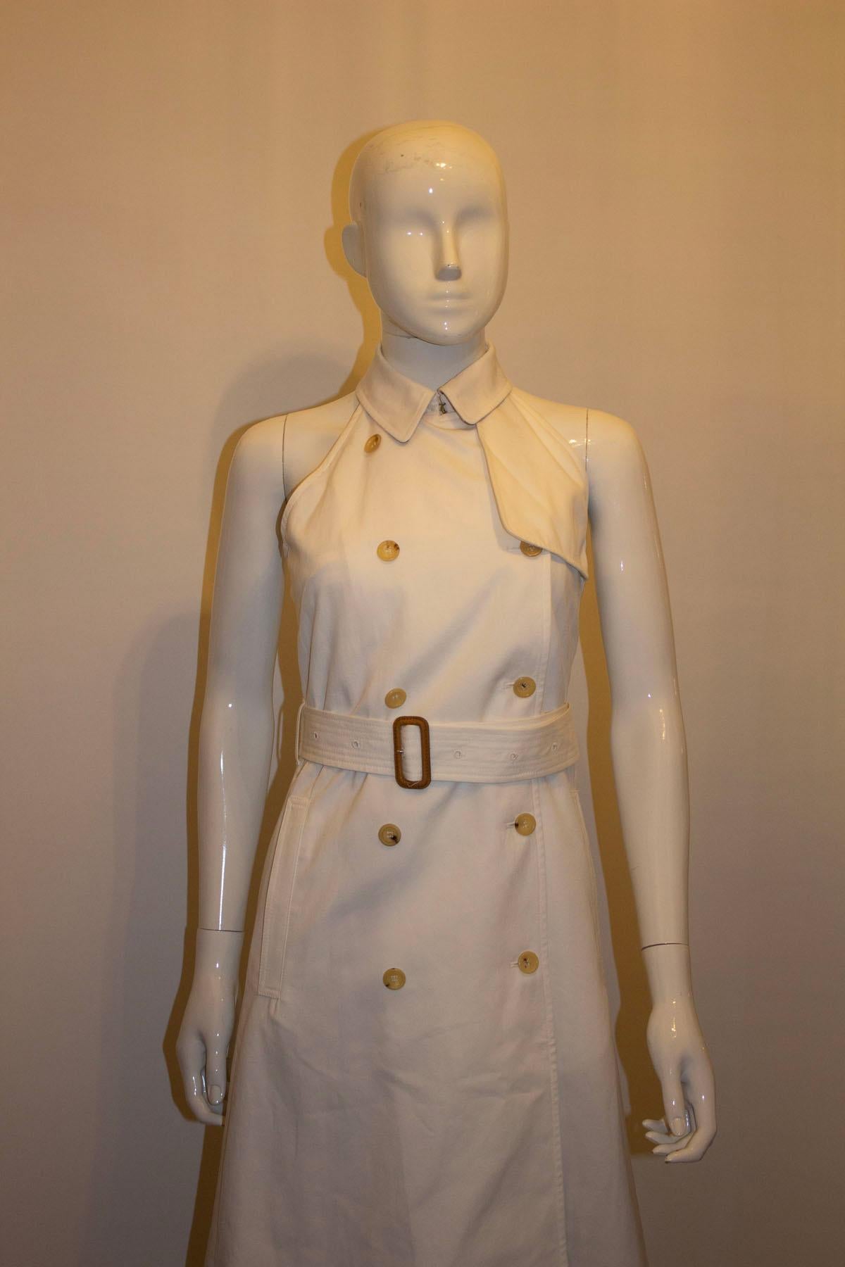 Vintage Burberry Halter Neck Dress In Good Condition For Sale In London, GB