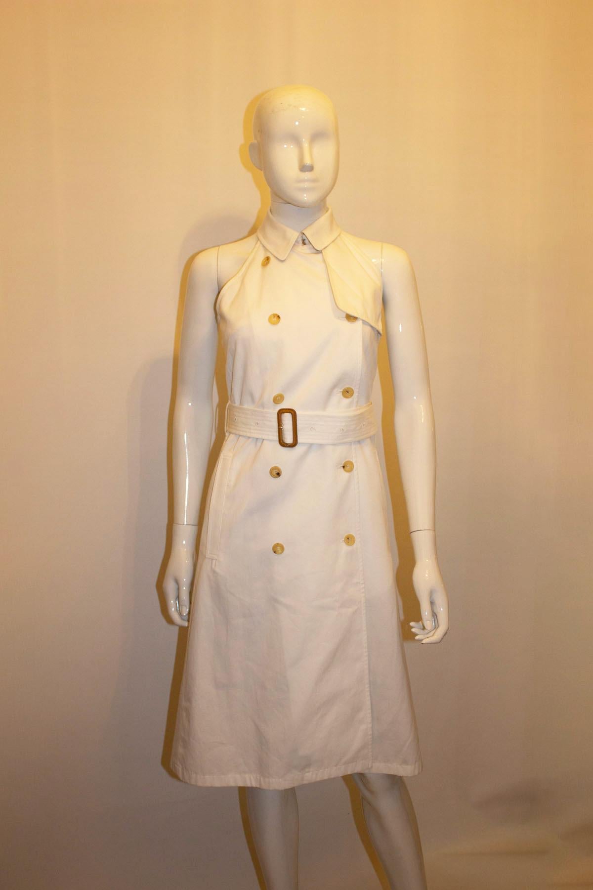 Vintage Burberry Halter Neck Dress For Sale 2