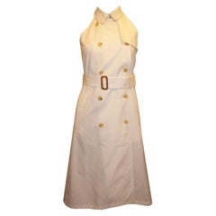 Burberry robe vintage à col bénitier