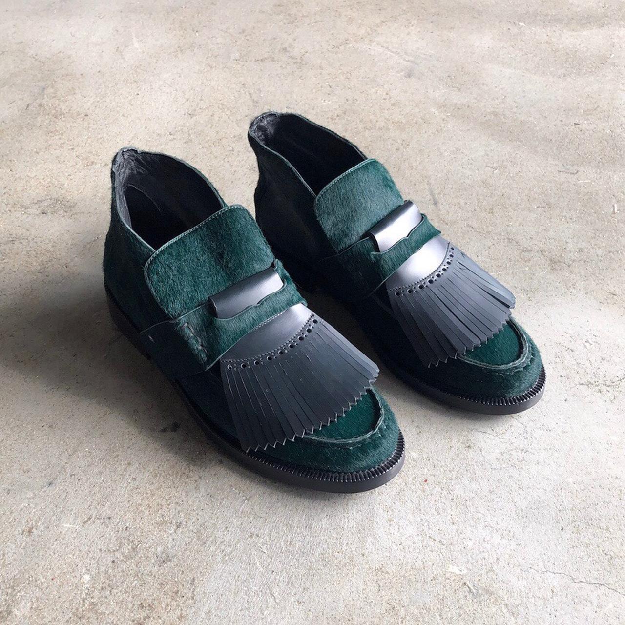 Burberry Kiltie Vintage Schuhe mit Stiefeletten aus Kunstpelz  im Angebot 3