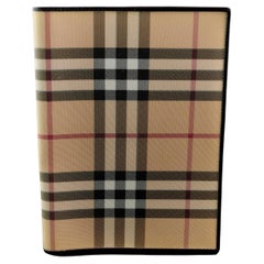 Vintage Burberry London notebook cover 