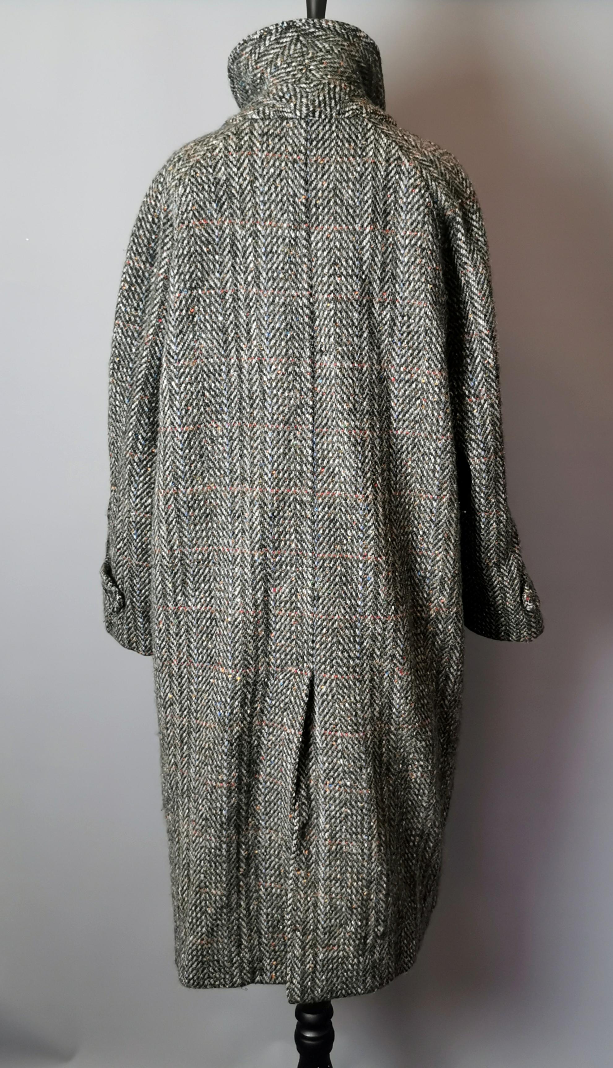 burberry irish tweed overcoat