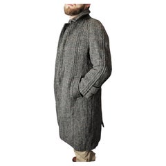 Vintage Burberry mens Irish tweed coat 