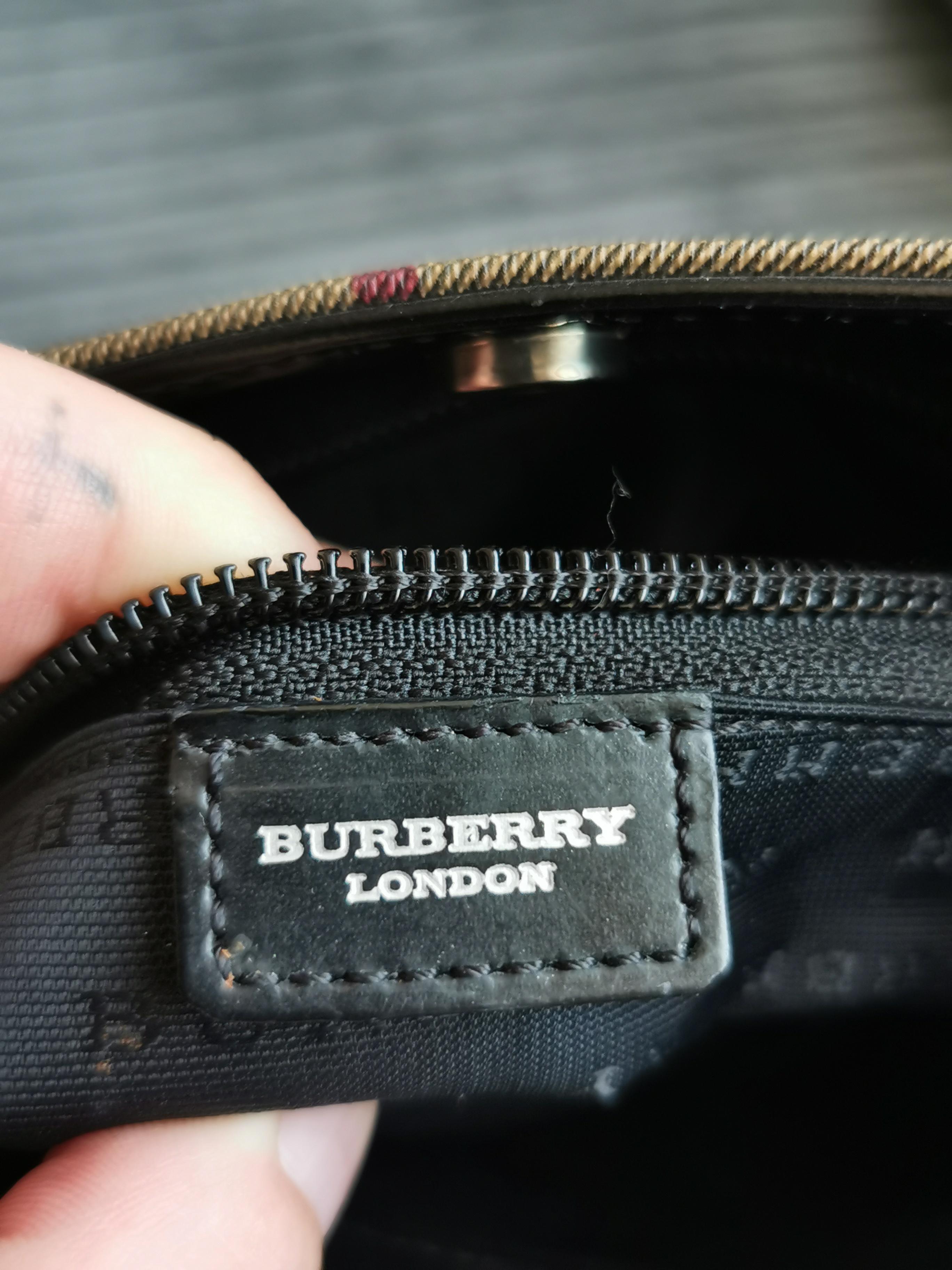 Vintage Burberry mini tote bag, handbag  4