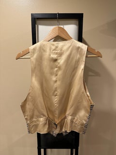 Vintage Burberry Nova Check Tartan Waistcoat Vest