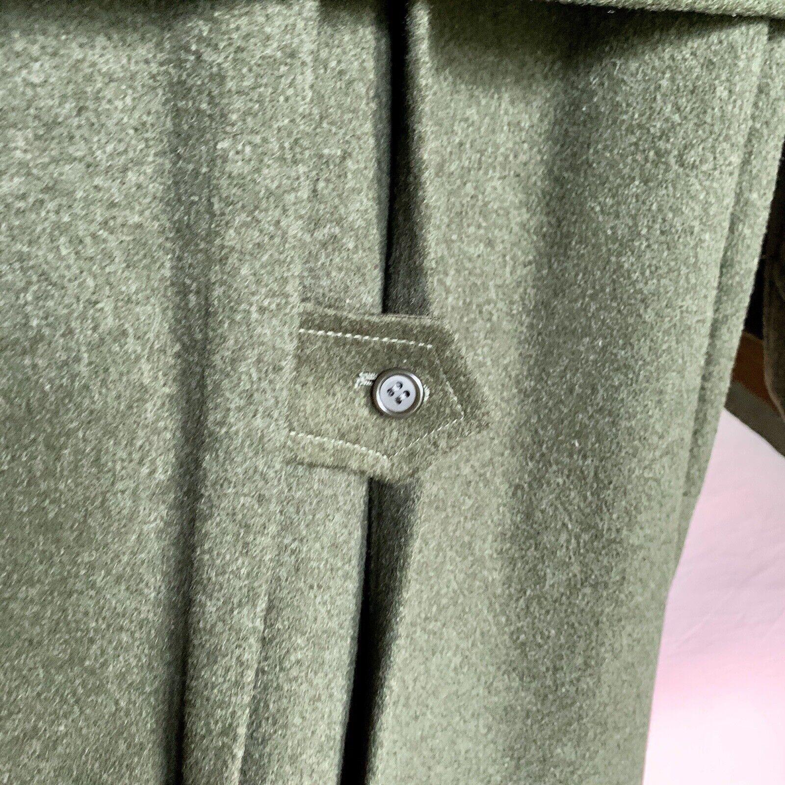 Vintage BURBERRYS Wolle Alpaka Langer Mantel Nova Check Belted Custom Order 38R RARE im Angebot 7