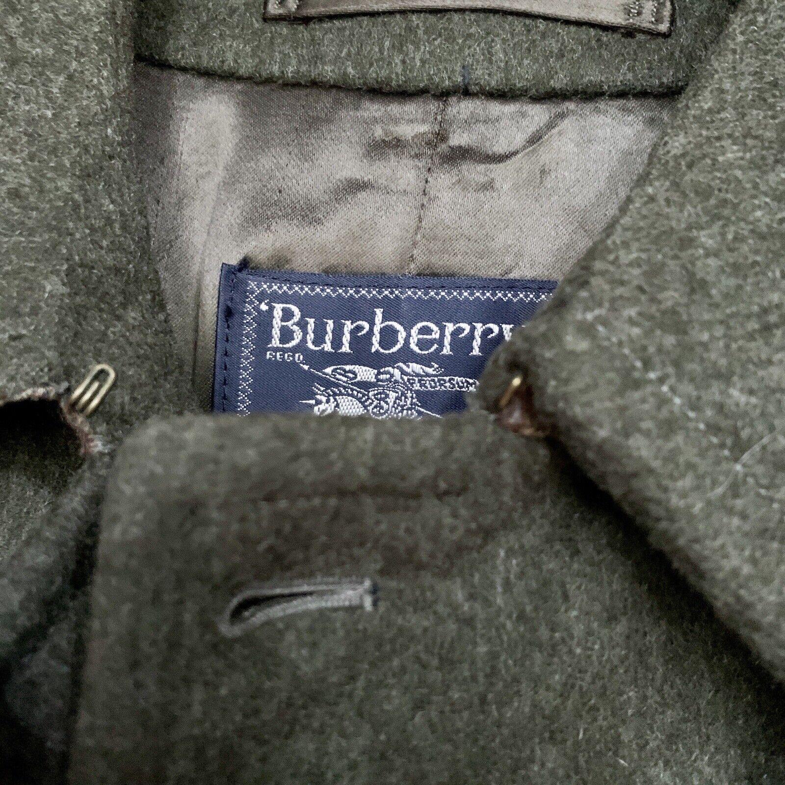 Vintage BURBERRYS Wool Alpaca Long Coat Nova Check Belted Custom Order 38R RARE For Sale 9