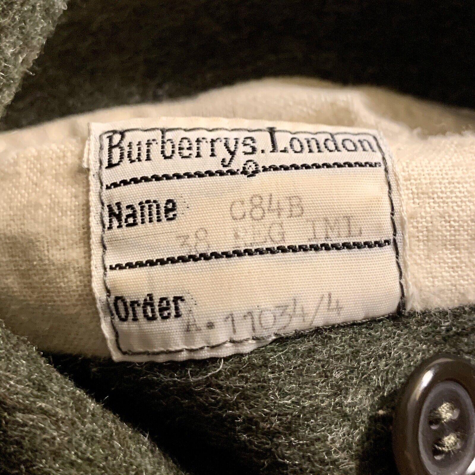 Vintage BURBERRYS Wool Alpaca Long Coat Nova Check Belted Custom Order 38R RARE For Sale 12