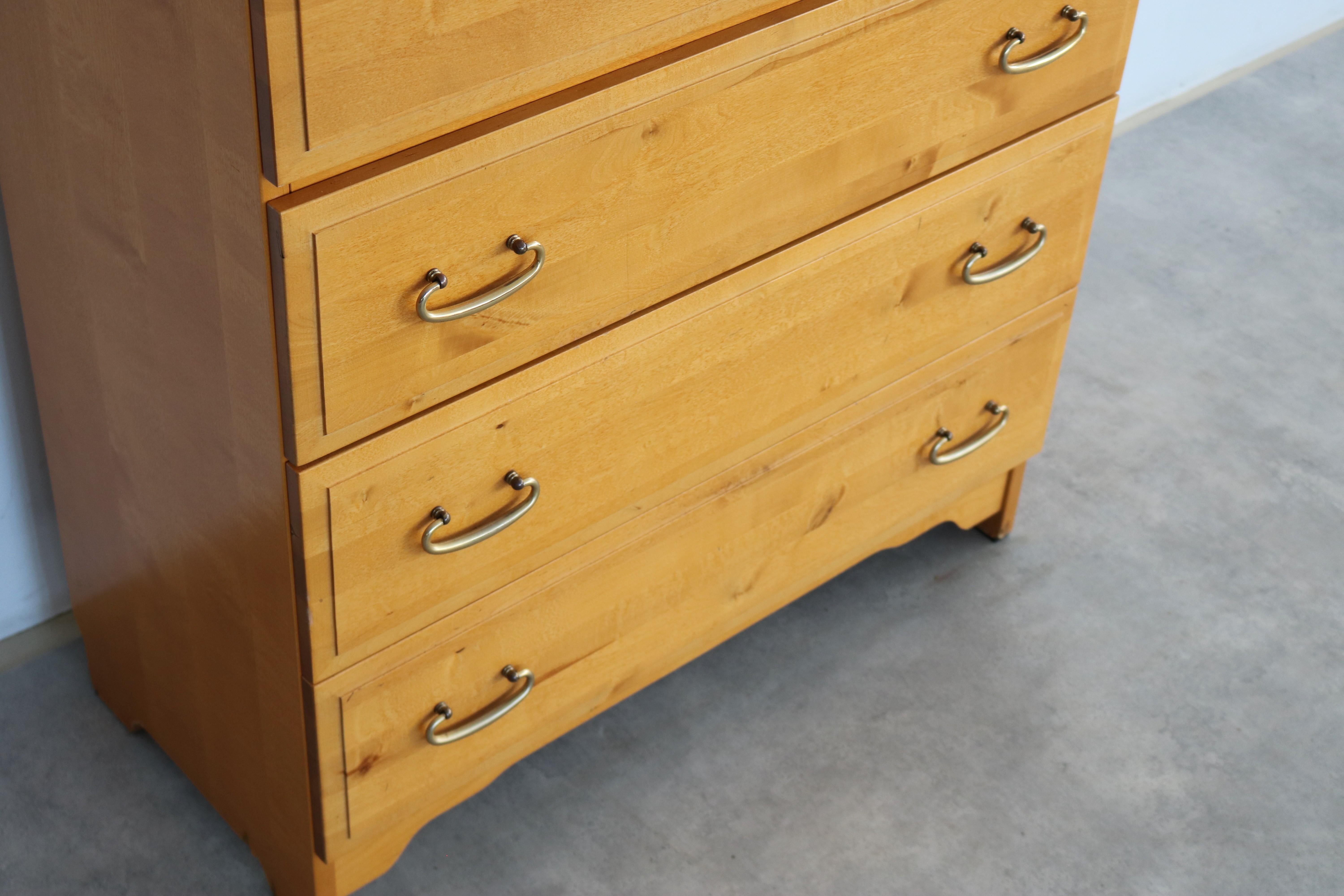 Laiton Bureau vintage  commode  armoire murale  Suédois en vente